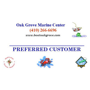 Oak Grove Marina Preferred Customer Card